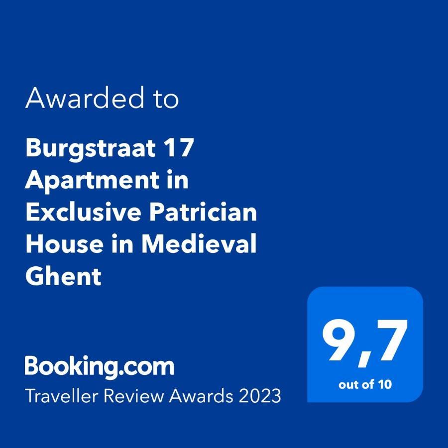 Burgstraat 17 Apartment In Exclusive Patrician House In Medieval Gent Exteriör bild